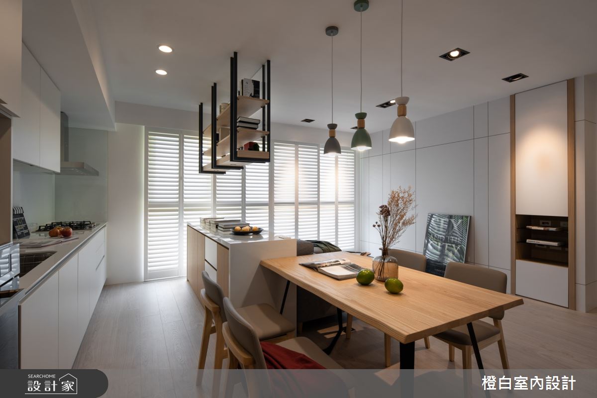 20坪新成屋(5年以下)＿混搭風餐廳廚房吧檯案例圖片＿橙白室內裝修設計工程有限公司＿橙白_73小宅革命之9