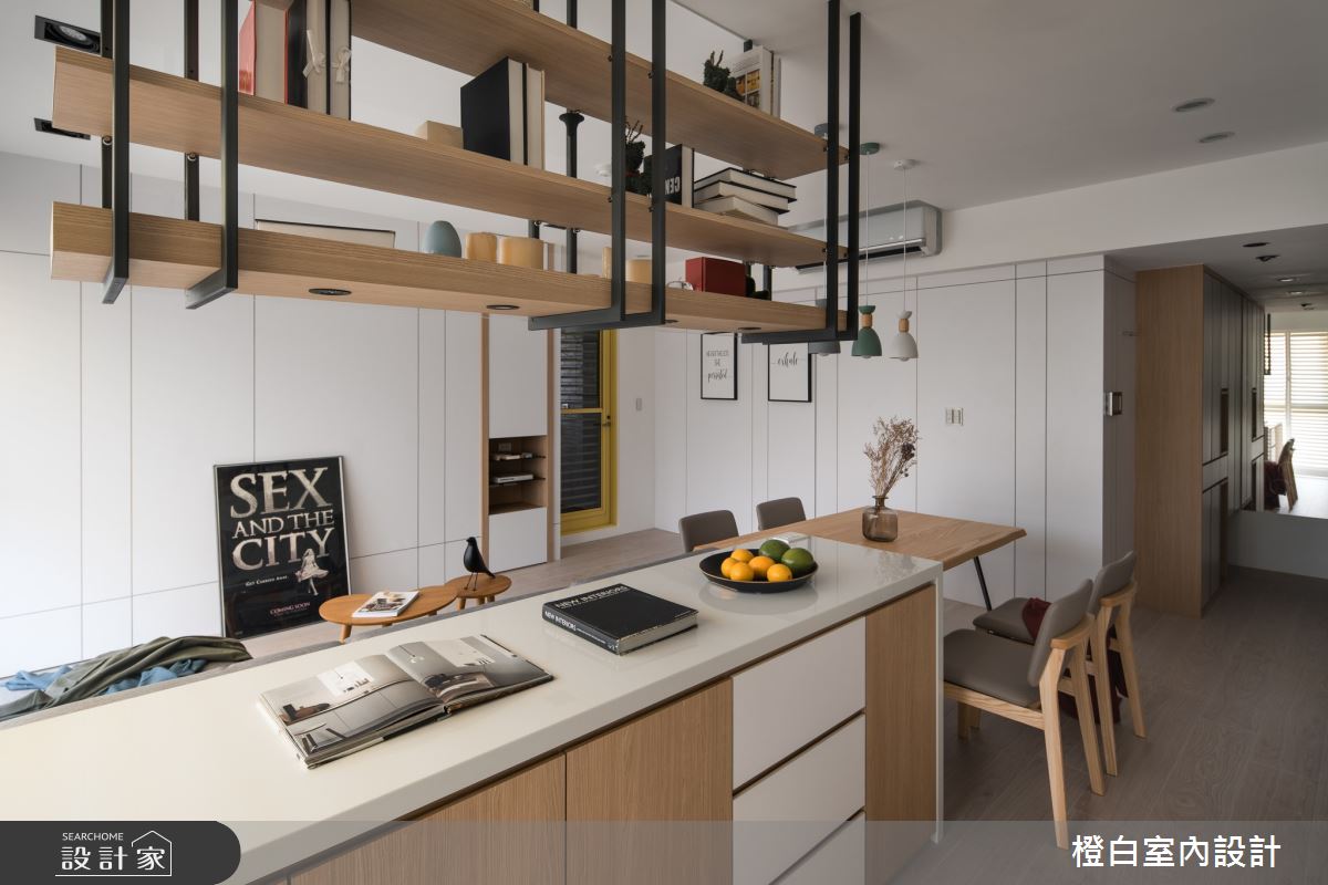 20坪新成屋(5年以下)＿混搭風廚房吧檯案例圖片＿橙白室內裝修設計工程有限公司＿橙白_73小宅革命之11