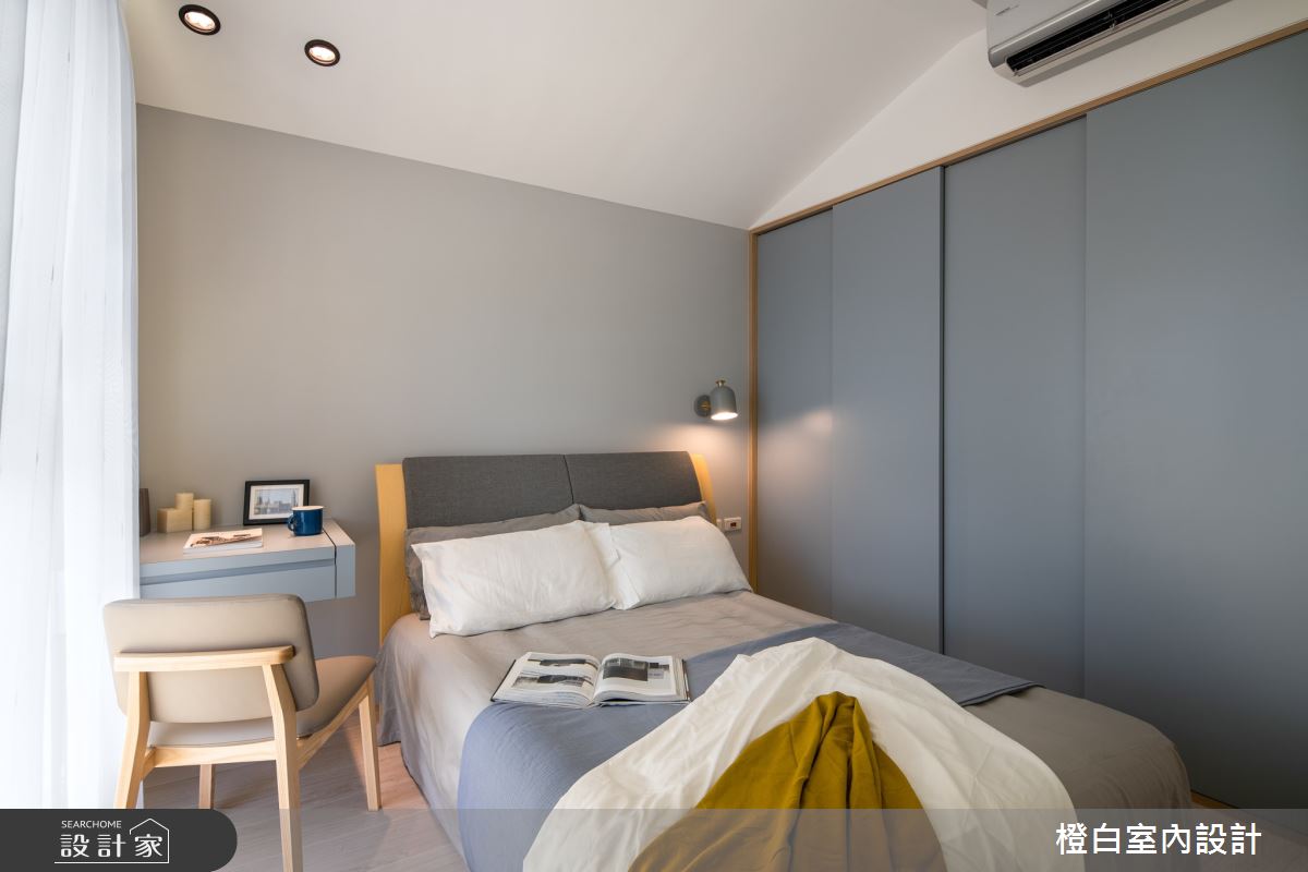 20坪新成屋(5年以下)＿混搭風臥室案例圖片＿橙白室內裝修設計工程有限公司＿橙白_73小宅革命之14