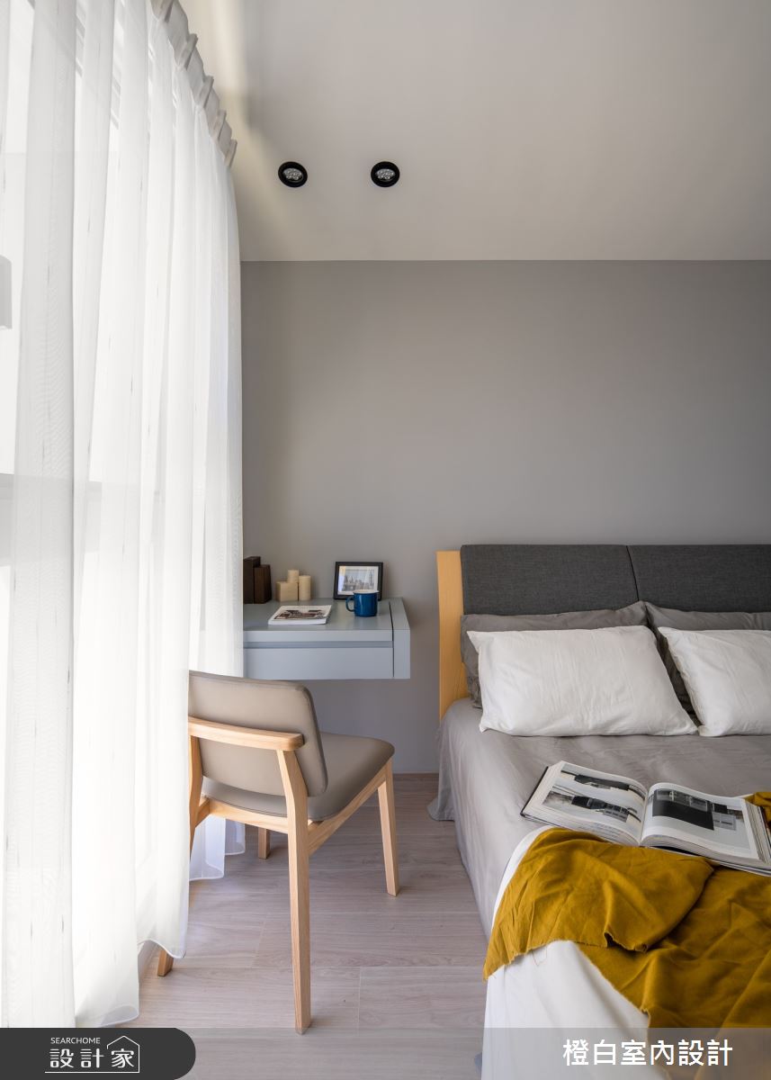20坪新成屋(5年以下)＿混搭風臥室案例圖片＿橙白室內裝修設計工程有限公司＿橙白_73小宅革命之15