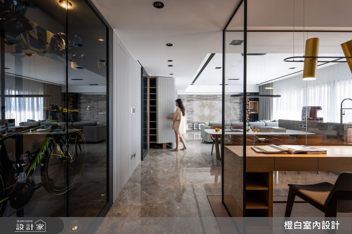 55坪新成屋(5年以下)＿混搭風書房案例圖片＿橙白室內裝修設計工程有限公司＿橙白_74水美奇岩之5