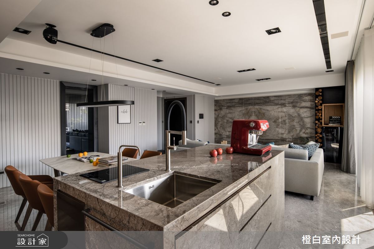 55坪新成屋(5年以下)＿混搭風吧檯案例圖片＿橙白室內裝修設計工程有限公司＿橙白_74水美奇岩之7