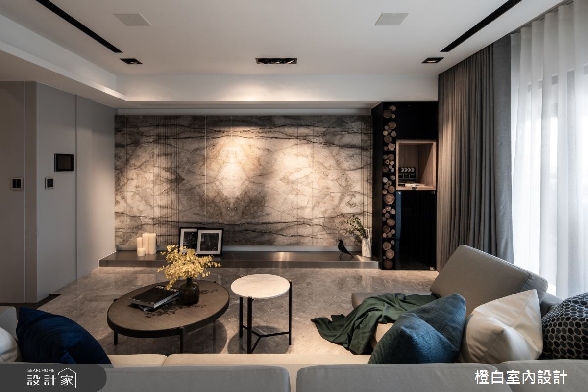 55坪新成屋(5年以下)＿混搭風客廳案例圖片＿橙白室內裝修設計工程有限公司＿橙白_74水美奇岩之8