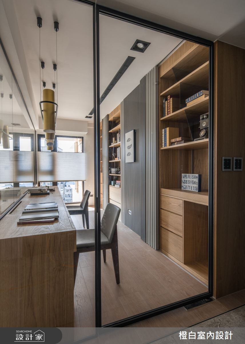 55坪新成屋(5年以下)＿混搭風書房案例圖片＿橙白室內裝修設計工程有限公司＿橙白_74水美奇岩之14