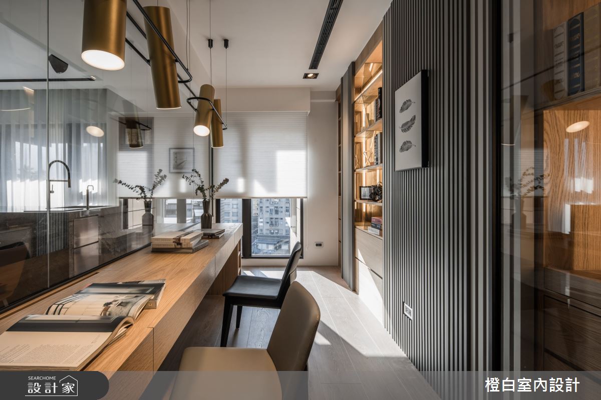 55坪新成屋(5年以下)＿混搭風書房案例圖片＿橙白室內裝修設計工程有限公司＿橙白_74水美奇岩之15