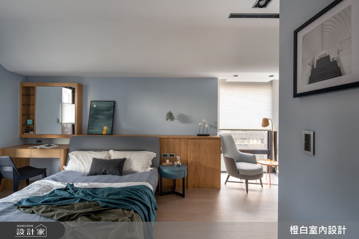 55坪新成屋(5年以下)＿混搭風臥室案例圖片＿橙白室內裝修設計工程有限公司＿橙白_74水美奇岩之28