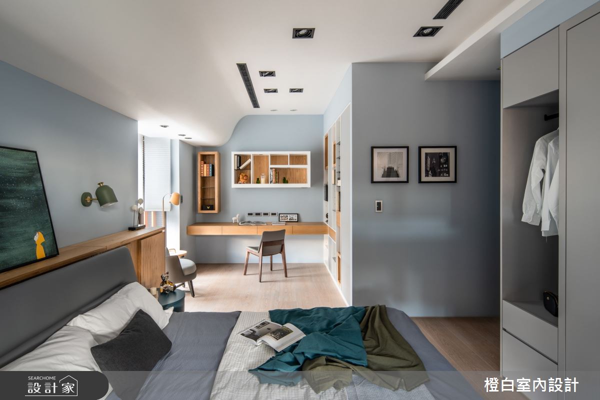 55坪新成屋(5年以下)＿混搭風臥室案例圖片＿橙白室內裝修設計工程有限公司＿橙白_74水美奇岩之30