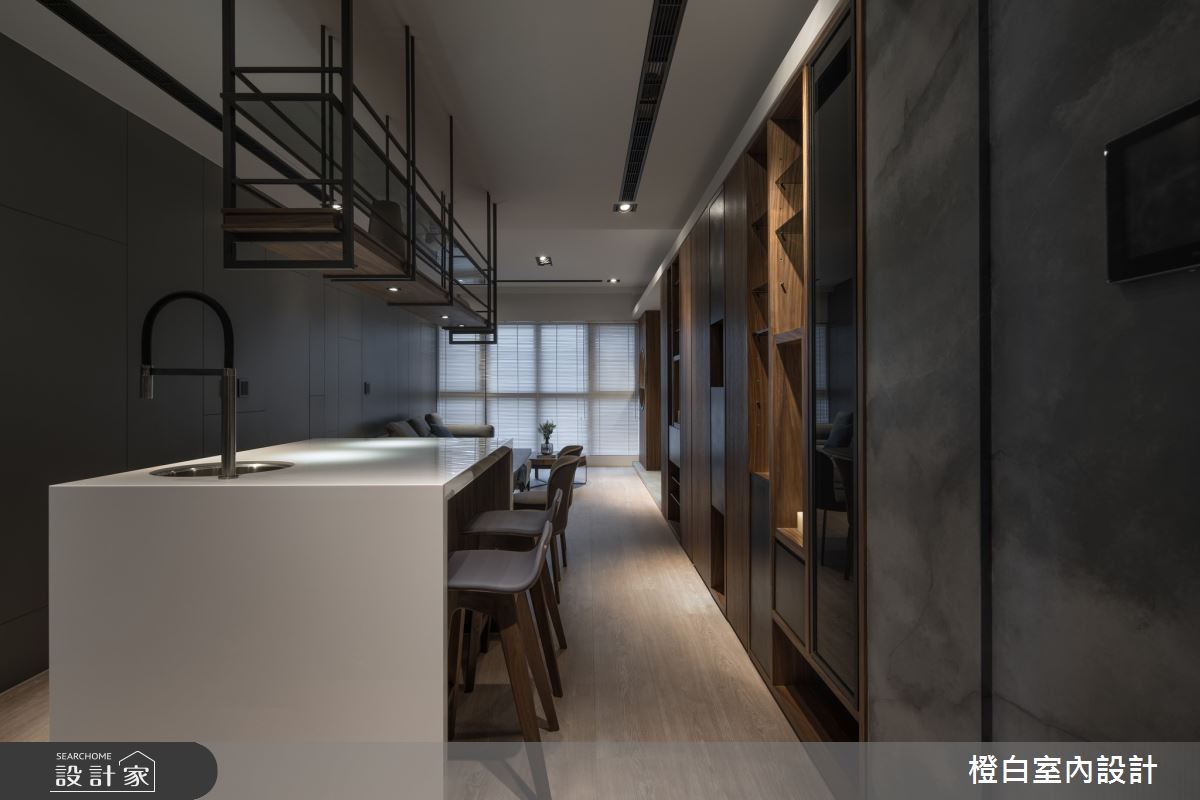 32坪新成屋(5年以下)＿混搭風吧檯案例圖片＿橙白室內裝修設計工程有限公司＿橙白_75京懋朗廷會之6