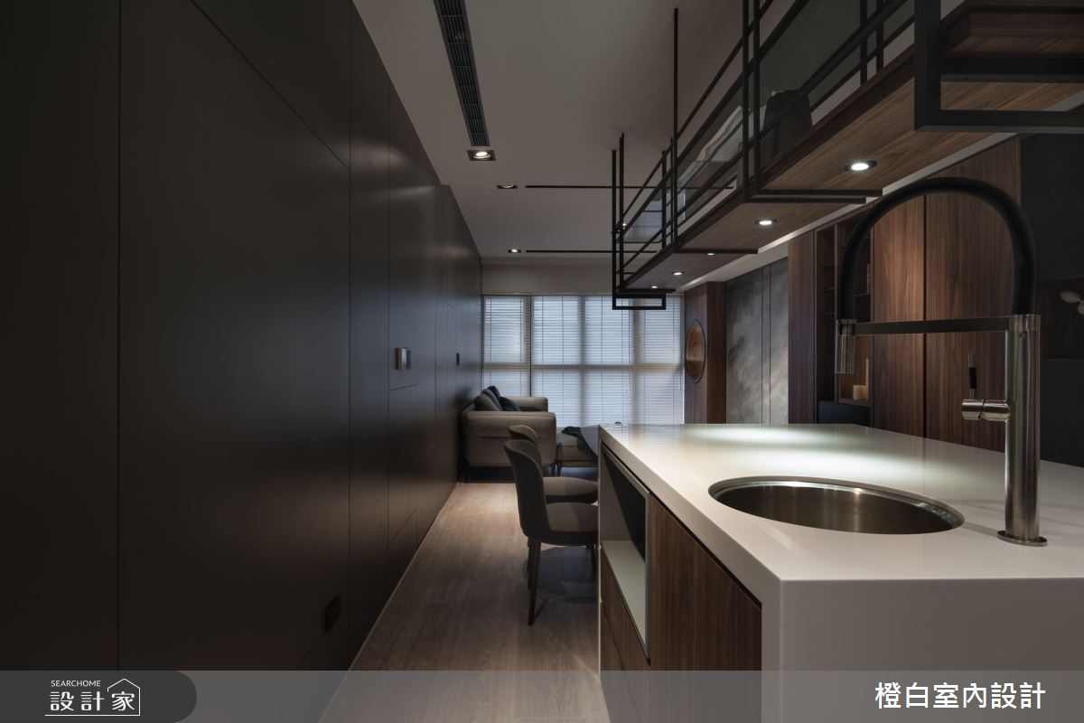 32坪新成屋(5年以下)＿混搭風吧檯案例圖片＿橙白室內裝修設計工程有限公司＿橙白_75京懋朗廷會之4