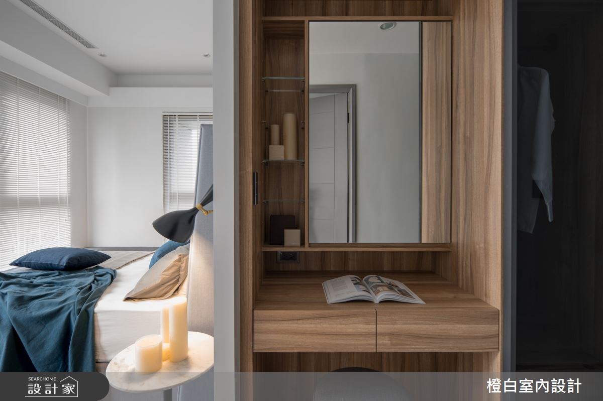 32坪新成屋(5年以下)＿混搭風臥室案例圖片＿橙白室內裝修設計工程有限公司＿橙白_75京懋朗廷會之20