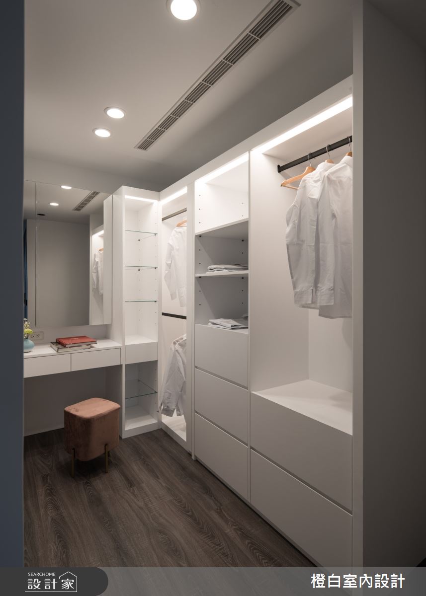 37坪中古屋(5~15年)＿混搭風更衣間案例圖片＿橙白室內裝修設計工程有限公司＿橙白_76昇陽麗芙之18
