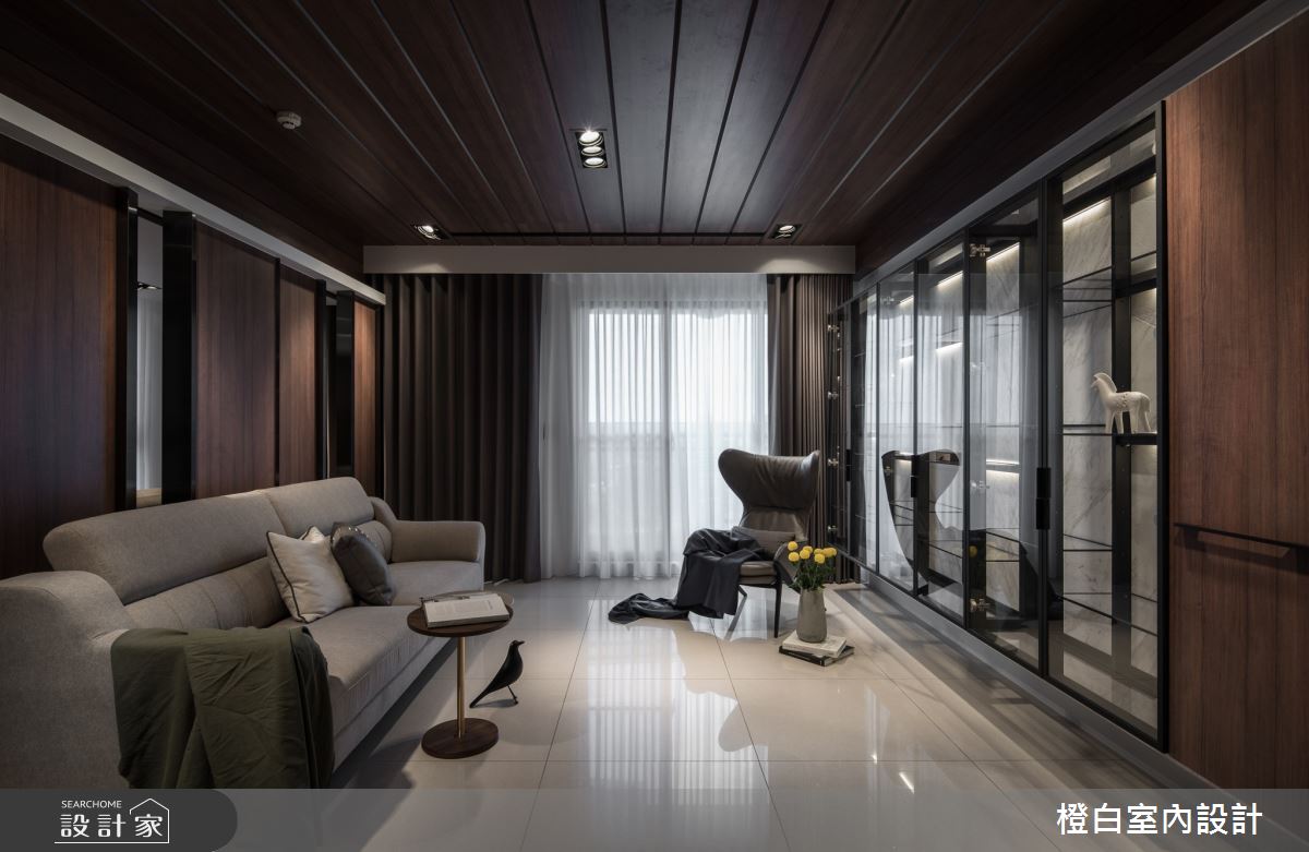 40坪新成屋(5年以下)＿混搭風客廳案例圖片＿橙白室內裝修設計工程有限公司＿橙白_77太子馥之2