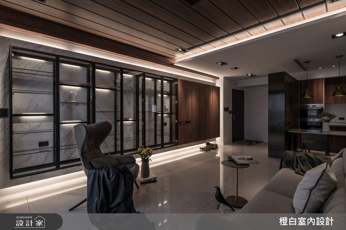 40坪新成屋(5年以下)＿混搭風客廳案例圖片＿橙白室內裝修設計工程有限公司＿橙白_77太子馥之6