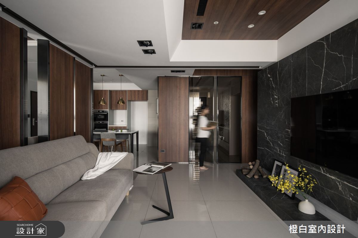 40坪新成屋(5年以下)＿混搭風客廳案例圖片＿橙白室內裝修設計工程有限公司＿橙白_77太子馥之16