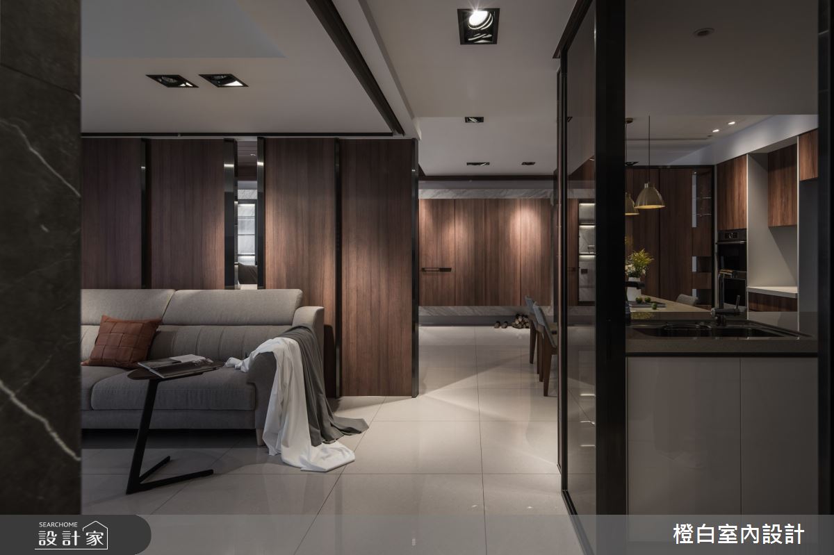 40坪新成屋(5年以下)＿混搭風客廳案例圖片＿橙白室內裝修設計工程有限公司＿橙白_77太子馥之15