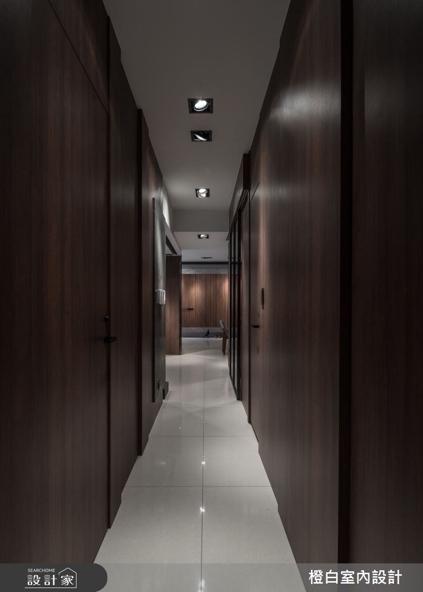 40坪新成屋(5年以下)＿混搭風走廊案例圖片＿橙白室內裝修設計工程有限公司＿橙白_77太子馥之17