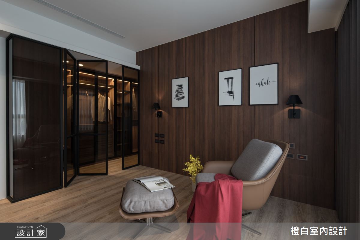 40坪新成屋(5年以下)＿混搭風更衣間多功能室案例圖片＿橙白室內裝修設計工程有限公司＿橙白_77太子馥之22