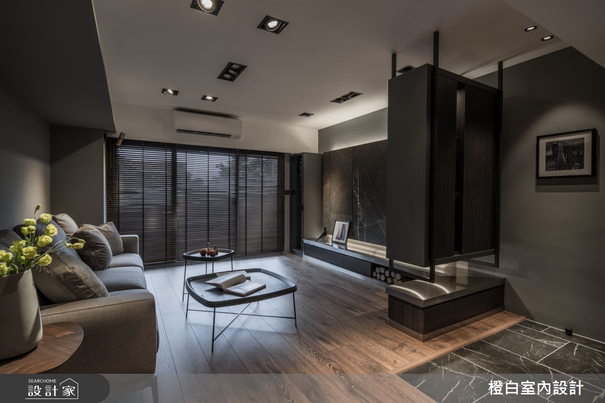 45坪老屋(16~30年)＿混搭風玄關客廳案例圖片＿橙白室內裝修設計工程有限公司＿橙白_79義豐庭之7