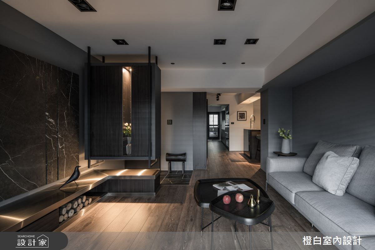 45坪老屋(16~30年)＿混搭風客廳案例圖片＿橙白室內裝修設計工程有限公司＿橙白_79義豐庭之12