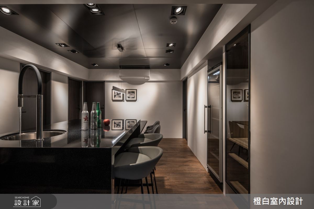 45坪老屋(16~30年)＿混搭風餐廳吧檯案例圖片＿橙白室內裝修設計工程有限公司＿橙白_79義豐庭之20