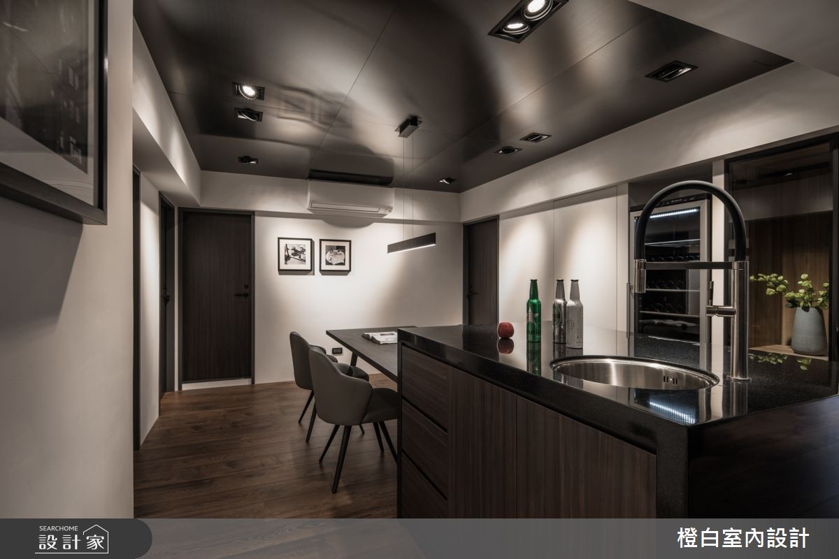 45坪老屋(16~30年)＿混搭風吧檯案例圖片＿橙白室內裝修設計工程有限公司＿橙白_79義豐庭之21