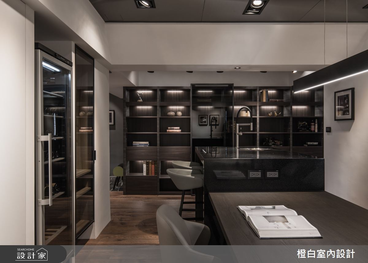 45坪老屋(16~30年)＿混搭風餐廳吧檯案例圖片＿橙白室內裝修設計工程有限公司＿橙白_79義豐庭之25
