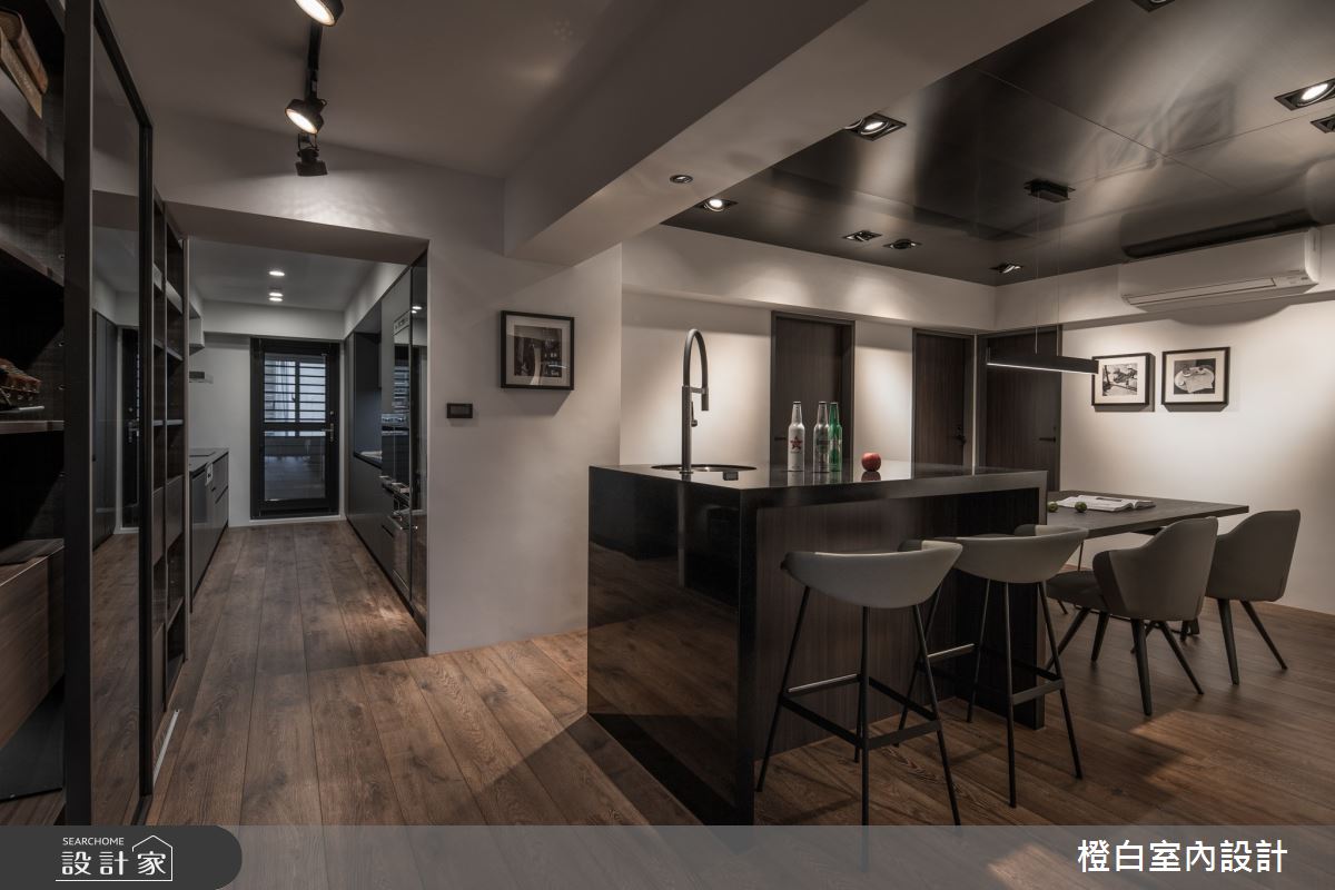 45坪老屋(16~30年)＿混搭風餐廳吧檯案例圖片＿橙白室內裝修設計工程有限公司＿橙白_79義豐庭之26