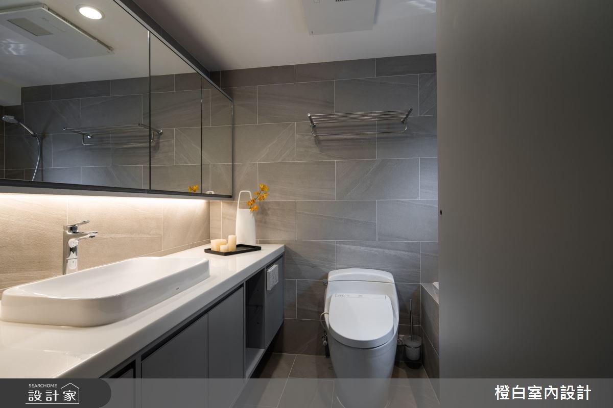 45坪老屋(16~30年)＿混搭風浴室案例圖片＿橙白室內裝修設計工程有限公司＿橙白_79義豐庭之36