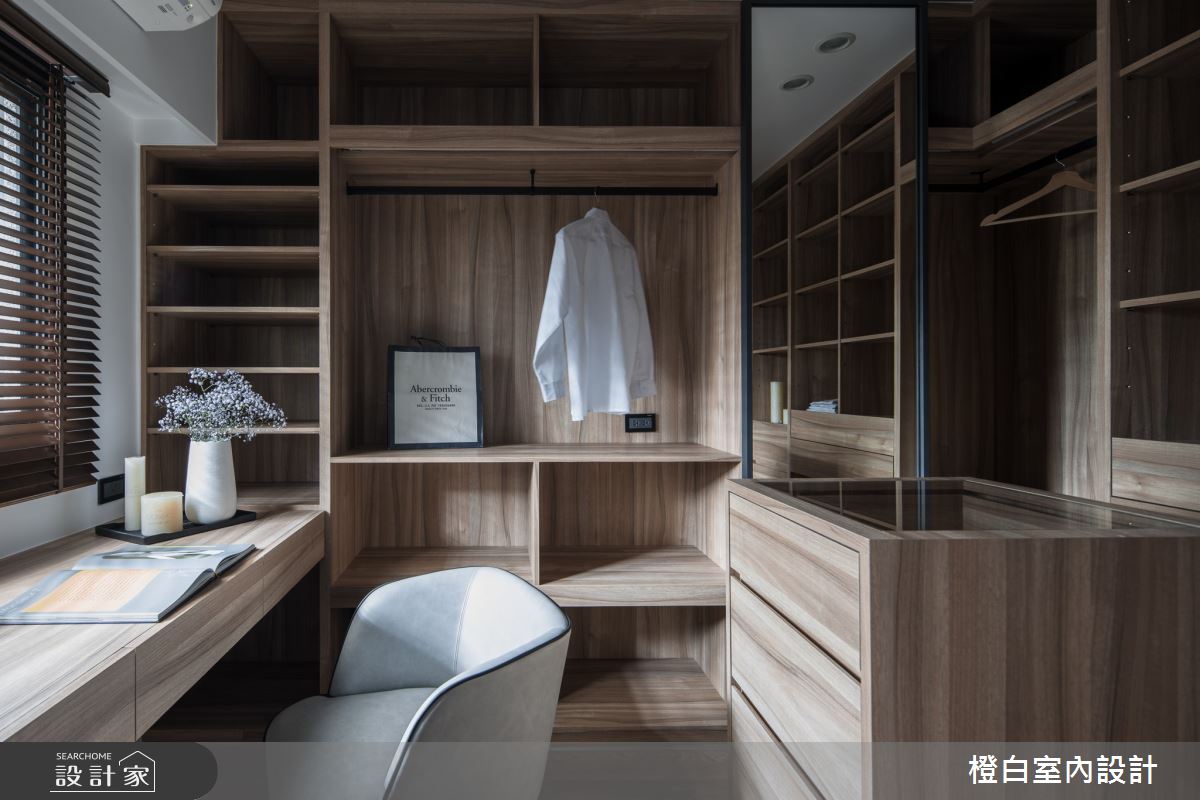 45坪老屋(16~30年)＿混搭風更衣間案例圖片＿橙白室內裝修設計工程有限公司＿橙白_79義豐庭之42