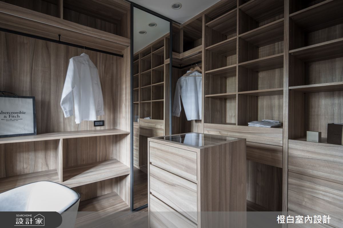 45坪老屋(16~30年)＿混搭風更衣間案例圖片＿橙白室內裝修設計工程有限公司＿橙白_79義豐庭之44