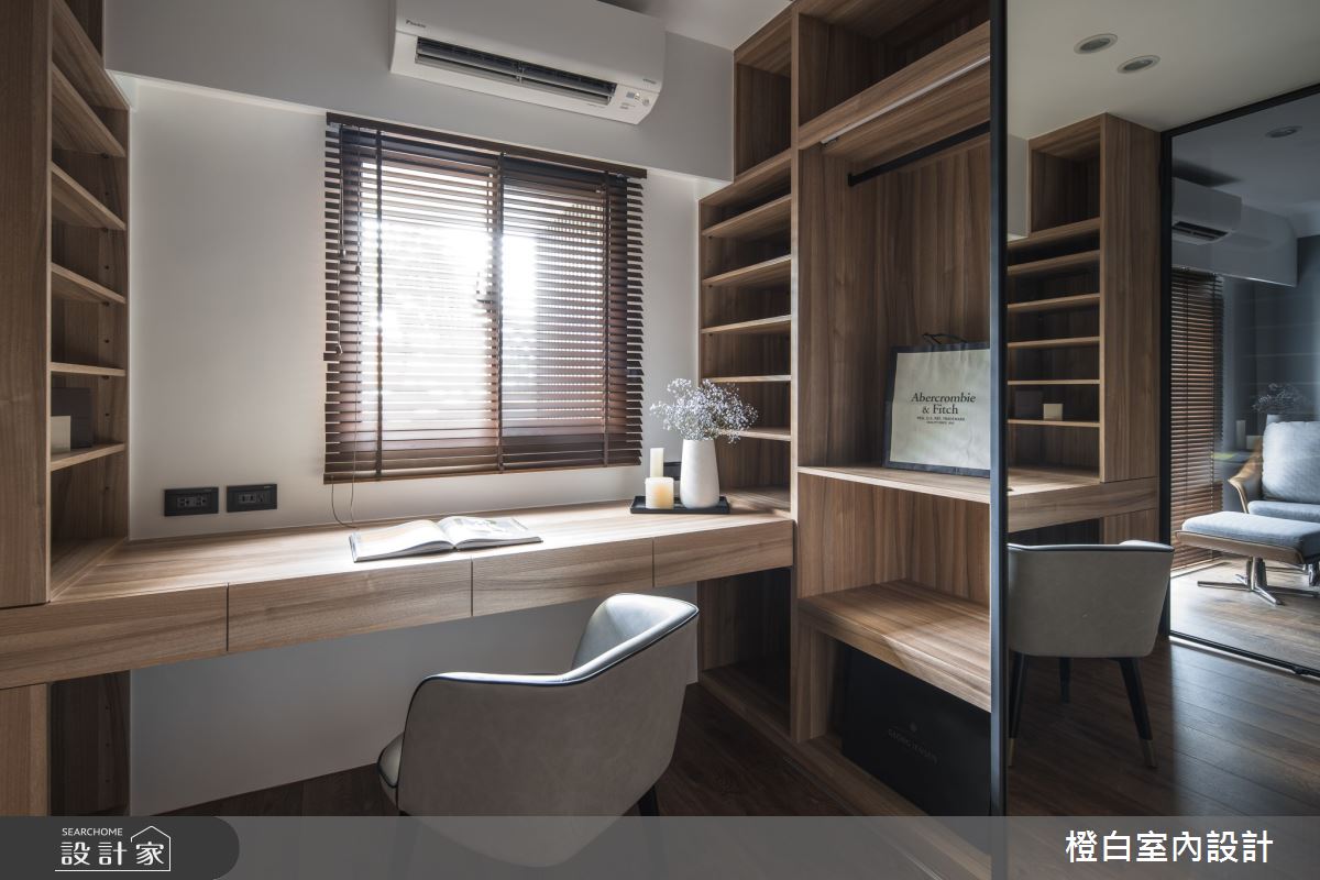 45坪老屋(16~30年)＿混搭風更衣間案例圖片＿橙白室內裝修設計工程有限公司＿橙白_79義豐庭之41