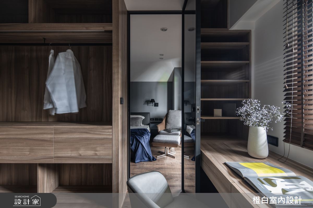 45坪老屋(16~30年)＿混搭風更衣間案例圖片＿橙白室內裝修設計工程有限公司＿橙白_79義豐庭之38