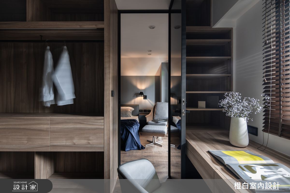 45坪老屋(16~30年)＿混搭風更衣間案例圖片＿橙白室內裝修設計工程有限公司＿橙白_79義豐庭之39