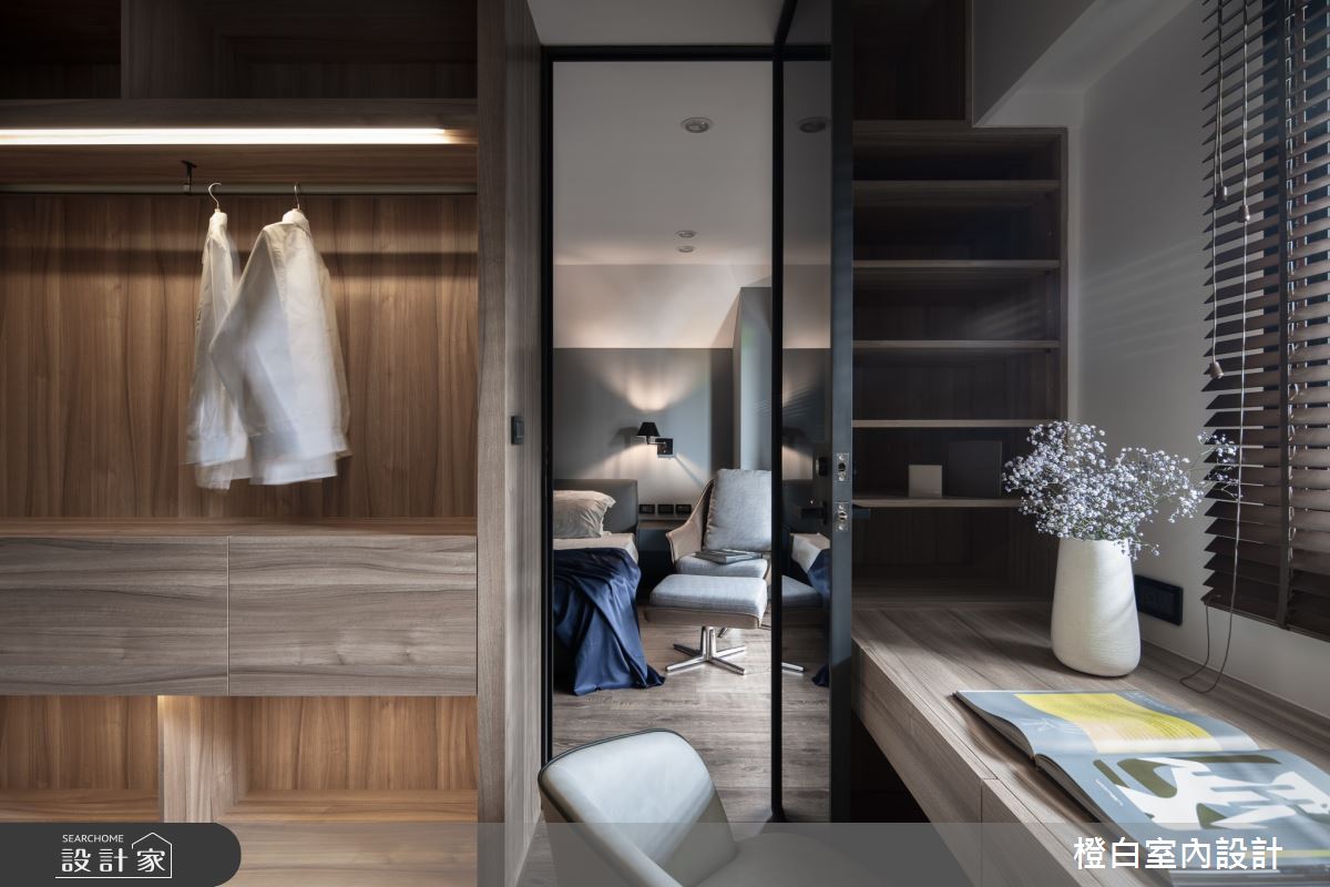 45坪老屋(16~30年)＿混搭風更衣間案例圖片＿橙白室內裝修設計工程有限公司＿橙白_79義豐庭之40