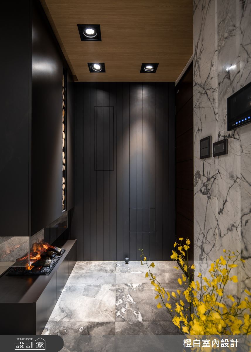 38坪新成屋(5年以下)＿現代風玄關案例圖片＿橙白室內裝修設計工程有限公司＿橙白_80天璽之1