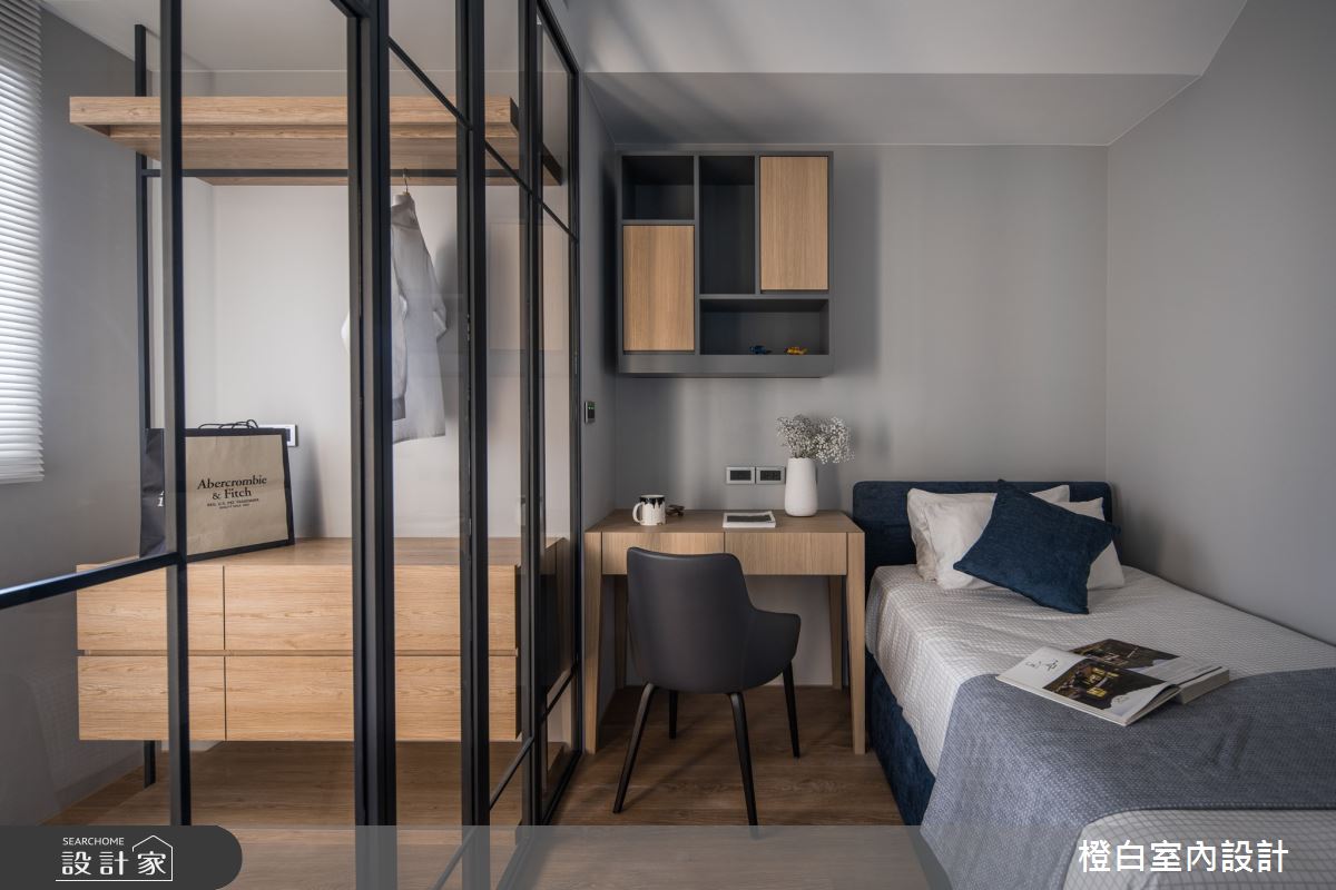 38坪新成屋(5年以下)＿現代風臥室案例圖片＿橙白室內裝修設計工程有限公司＿橙白_80天璽之41