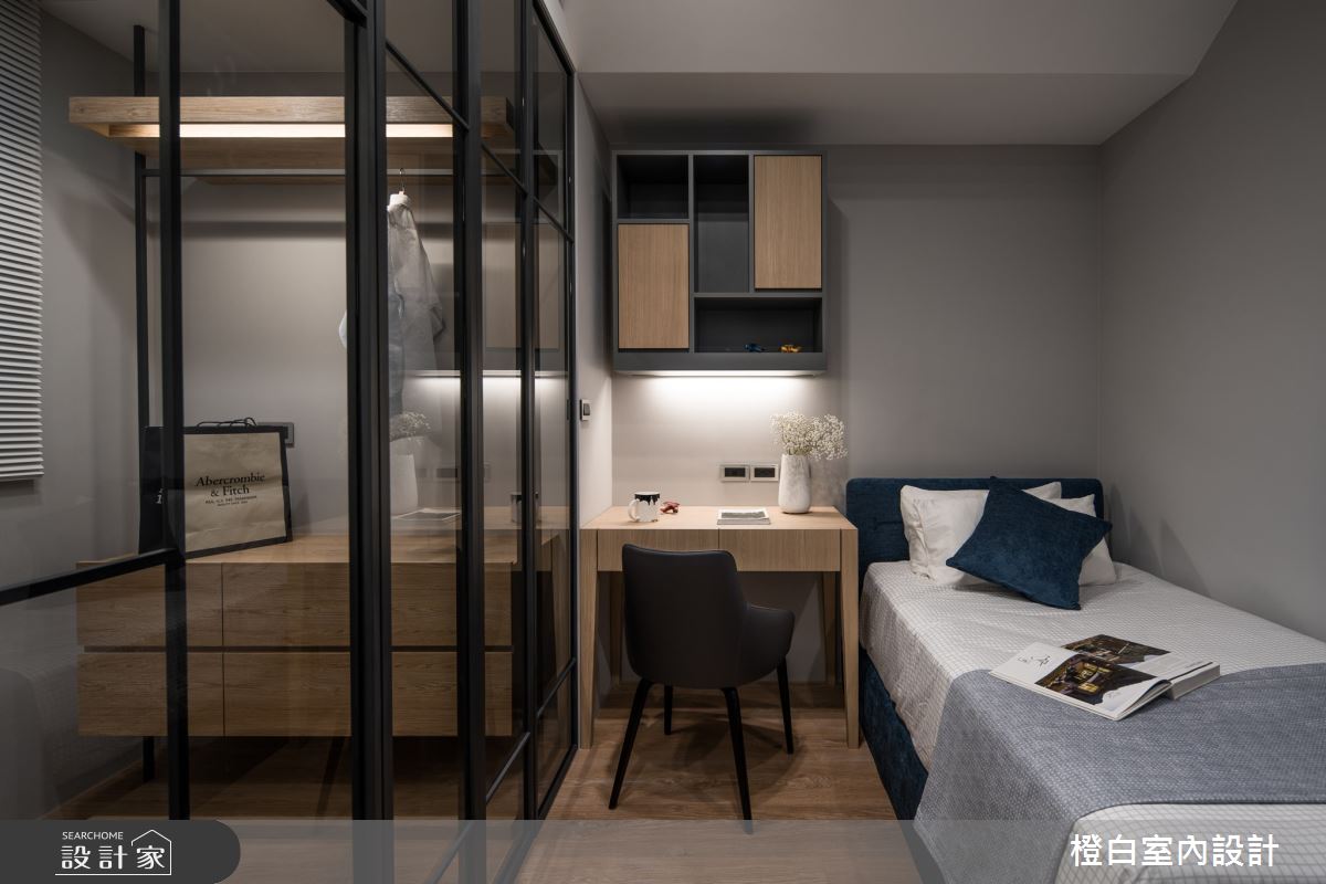 38坪新成屋(5年以下)＿現代風臥室案例圖片＿橙白室內裝修設計工程有限公司＿橙白_80天璽之42