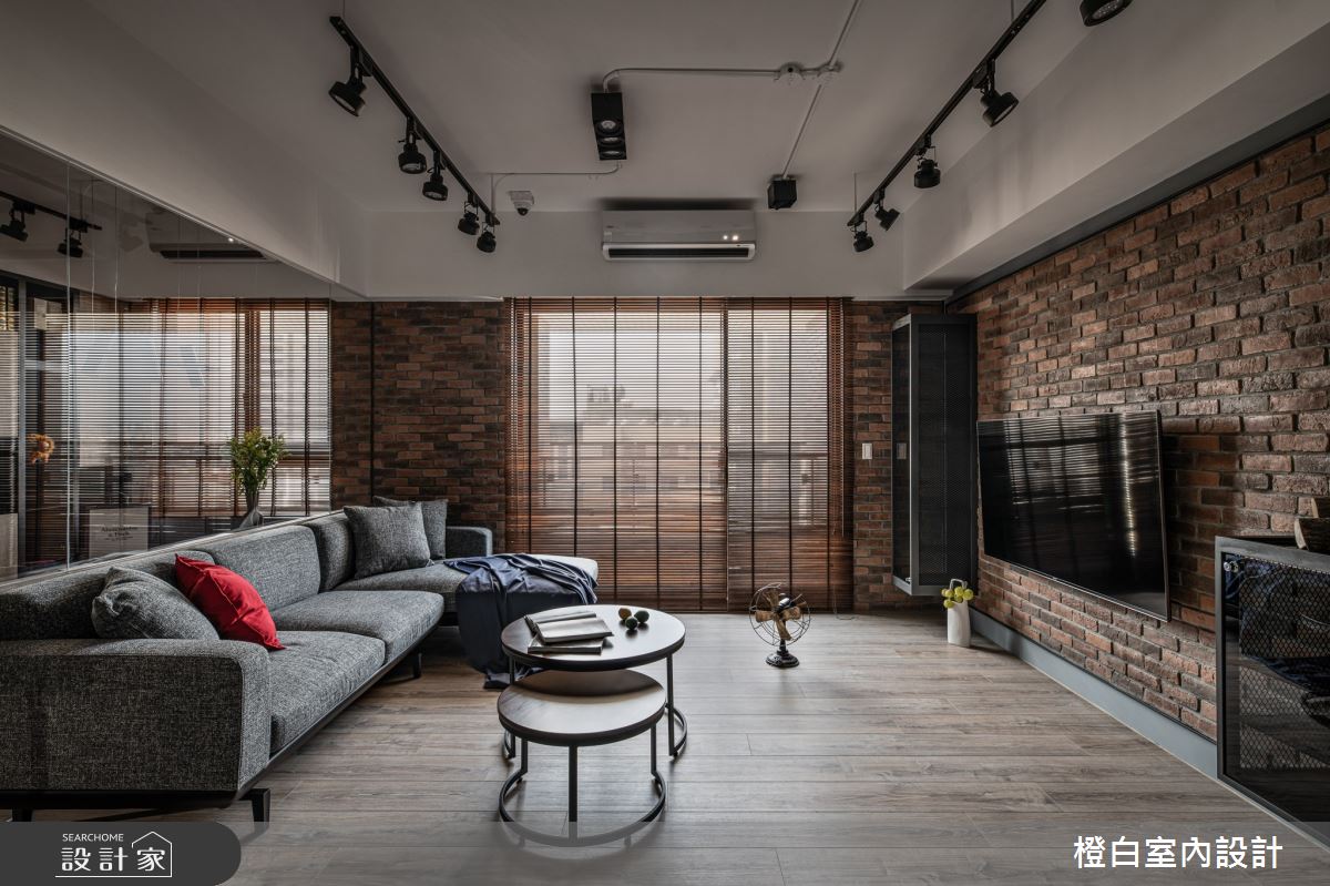 32坪新成屋(5年以下)＿混搭風客廳案例圖片＿橙白室內裝修設計工程有限公司＿橙白_82聚合發艾麗之6