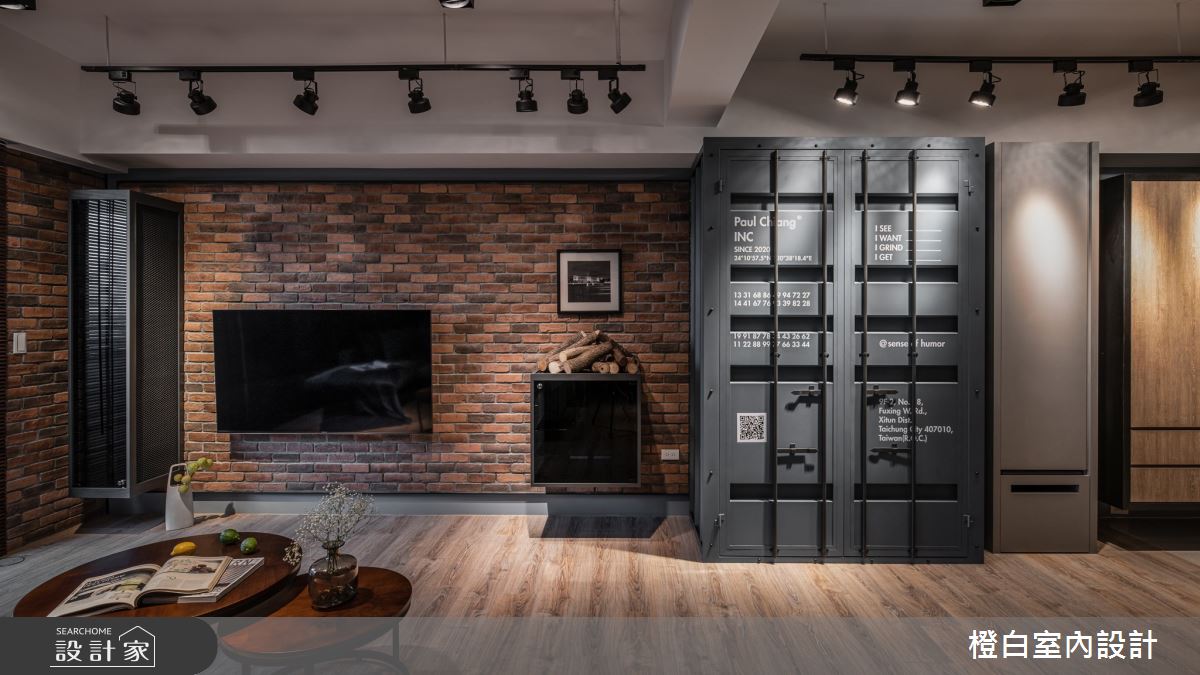 32坪新成屋(5年以下)＿混搭風客廳案例圖片＿橙白室內裝修設計工程有限公司＿橙白_82聚合發艾麗之5