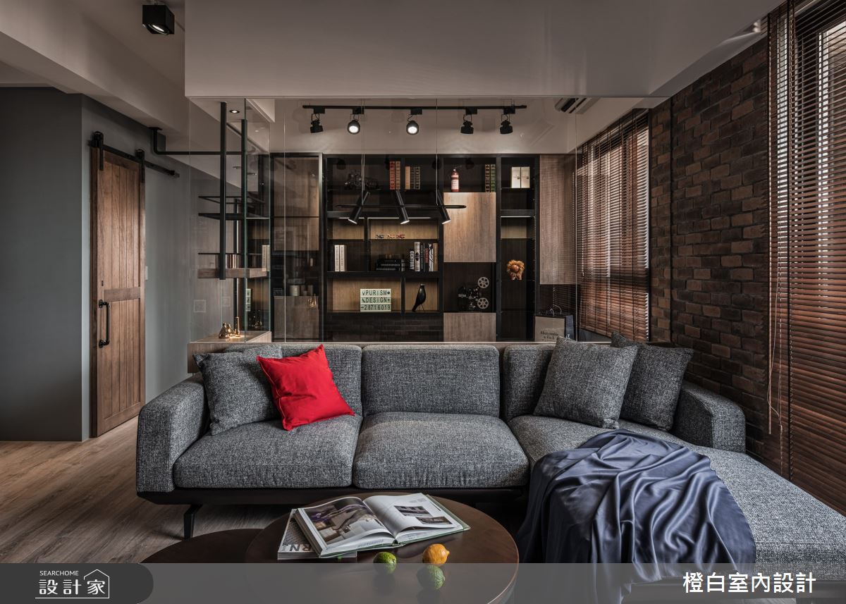 32坪新成屋(5年以下)＿混搭風客廳案例圖片＿橙白室內裝修設計工程有限公司＿橙白_82聚合發艾麗之10