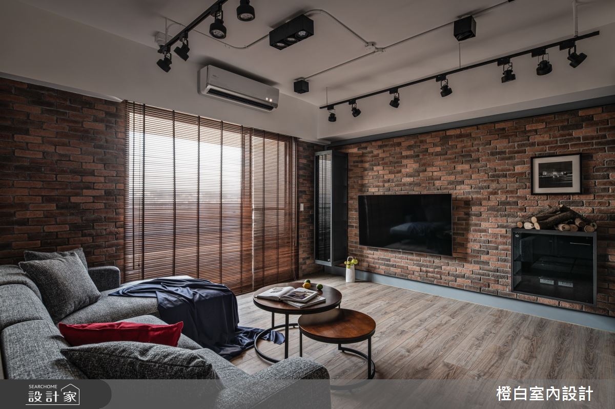 32坪新成屋(5年以下)＿混搭風客廳案例圖片＿橙白室內裝修設計工程有限公司＿橙白_82聚合發艾麗之9