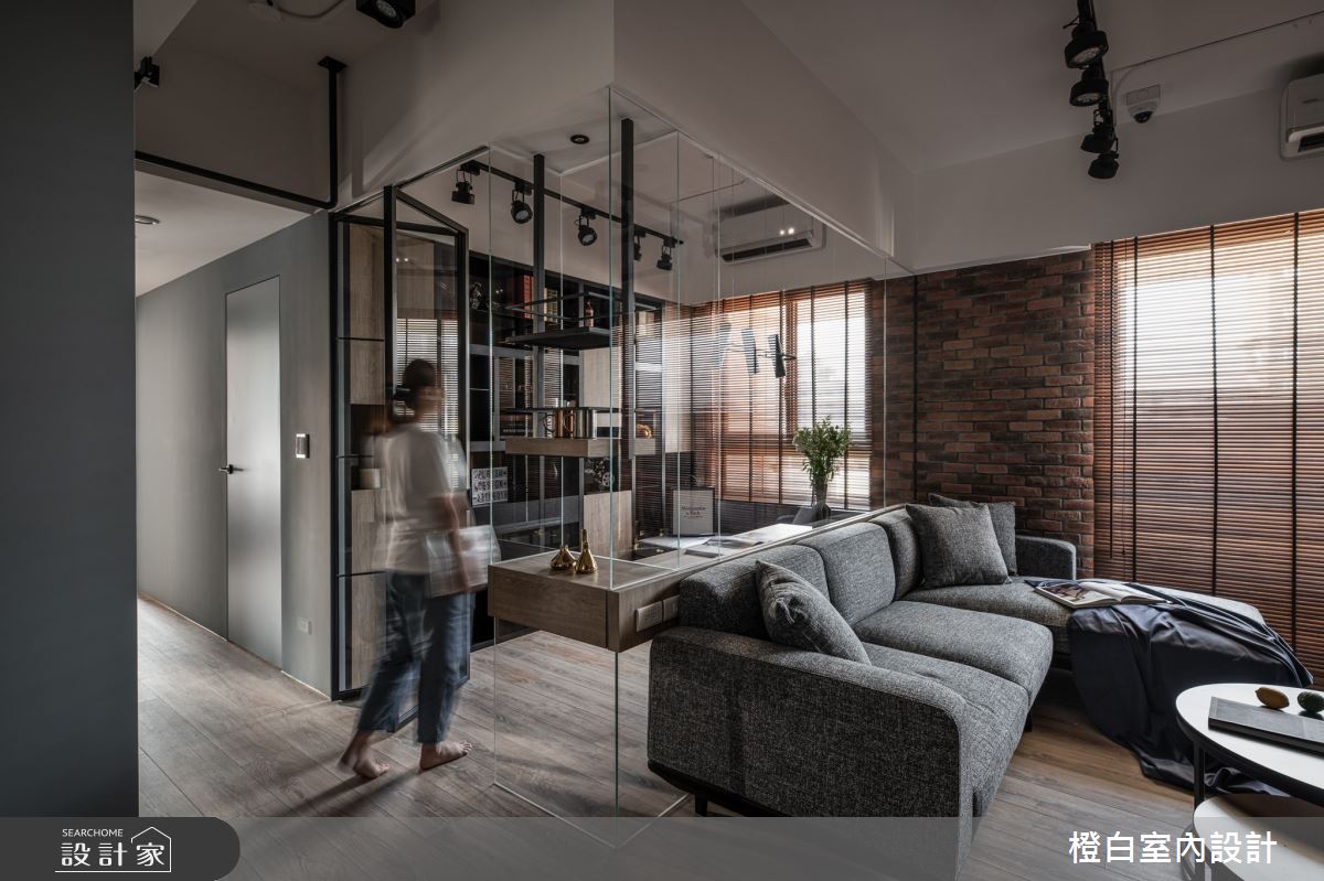 32坪新成屋(5年以下)＿混搭風客廳案例圖片＿橙白室內裝修設計工程有限公司＿橙白_82聚合發艾麗之16