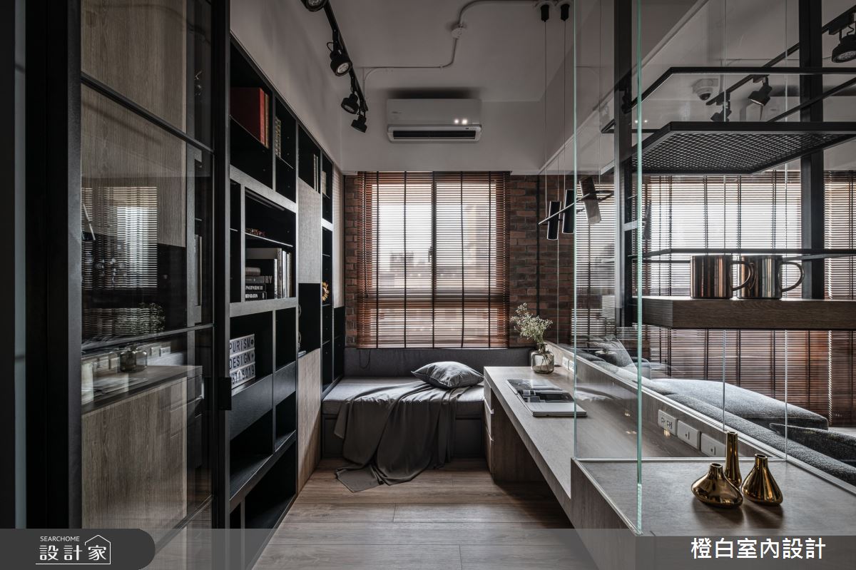 32坪新成屋(5年以下)＿混搭風書房臥榻案例圖片＿橙白室內裝修設計工程有限公司＿橙白_82聚合發艾麗之19