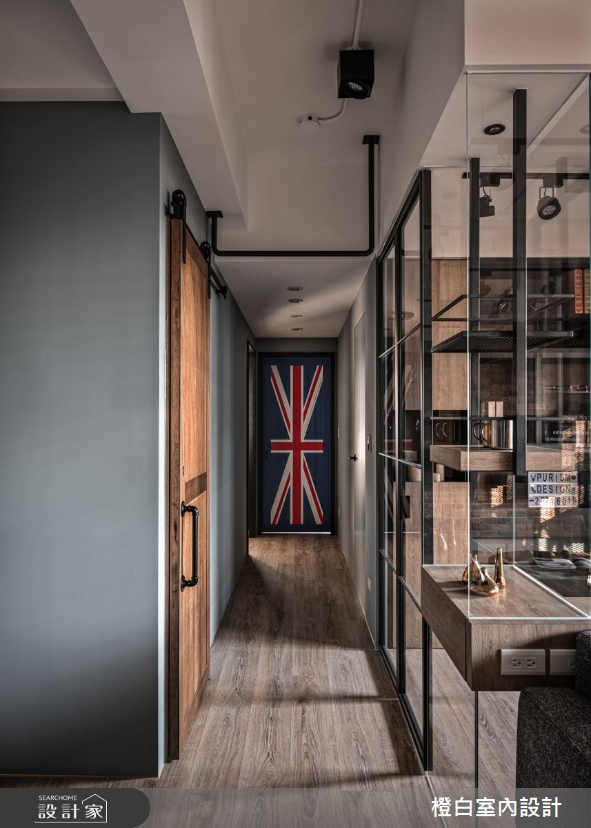 32坪新成屋(5年以下)＿混搭風走廊案例圖片＿橙白室內裝修設計工程有限公司＿橙白_82聚合發艾麗之20