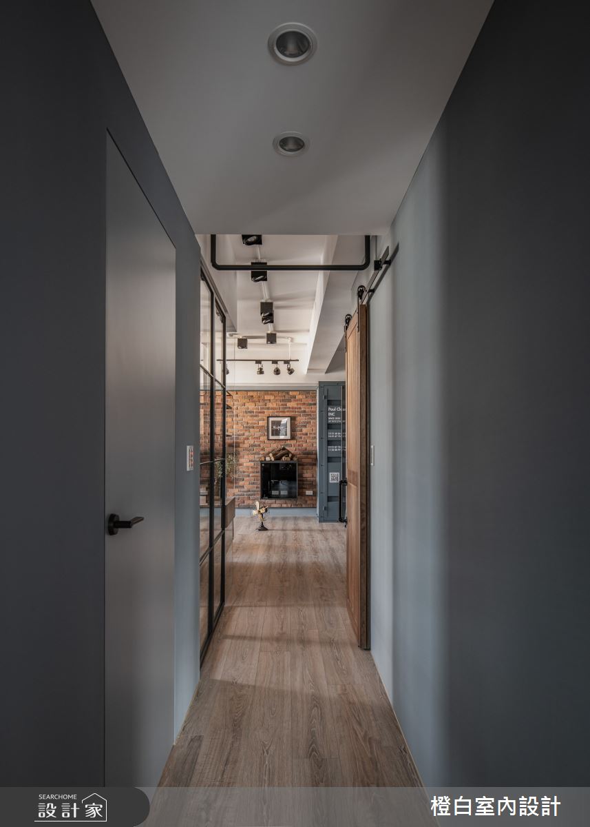 32坪新成屋(5年以下)＿混搭風走廊案例圖片＿橙白室內裝修設計工程有限公司＿橙白_82聚合發艾麗之21