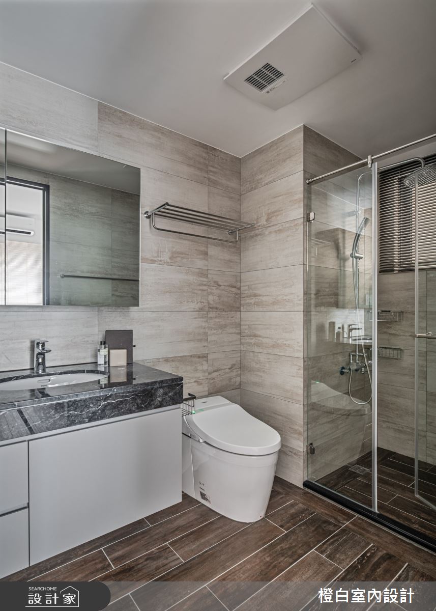 32坪新成屋(5年以下)＿混搭風浴室案例圖片＿橙白室內裝修設計工程有限公司＿橙白_82聚合發艾麗之25