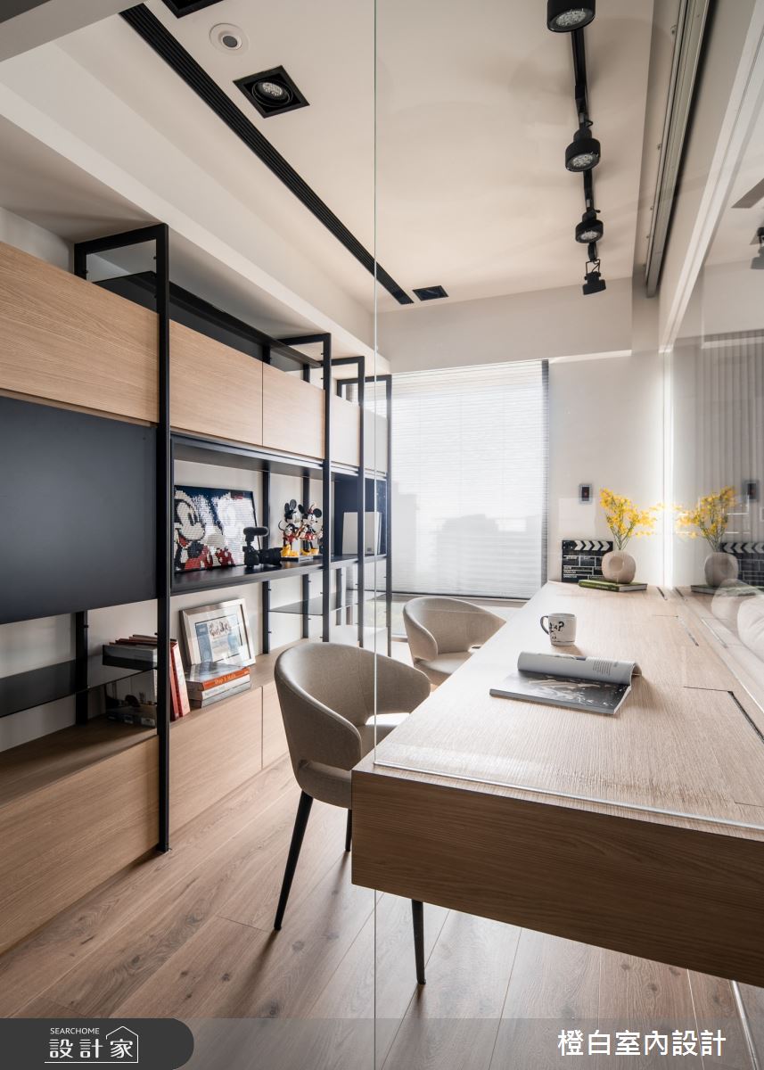 34坪新成屋(5年以下)＿混搭風餐廳書房案例圖片＿橙白室內裝修設計工程有限公司＿橙白_83鄉林山海滙之19