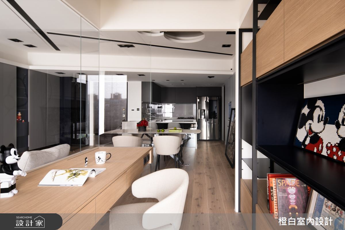 34坪新成屋(5年以下)＿混搭風餐廳書房案例圖片＿橙白室內裝修設計工程有限公司＿橙白_83鄉林山海滙之20