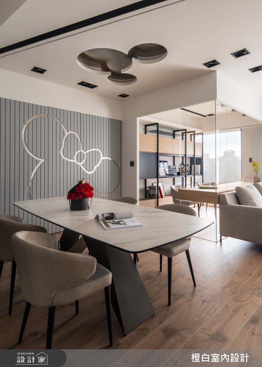 34坪新成屋(5年以下)＿混搭風餐廳案例圖片＿橙白室內裝修設計工程有限公司＿橙白_83鄉林山海滙之29