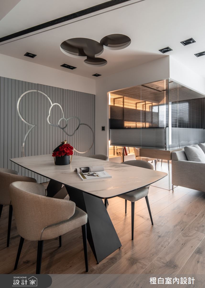 34坪新成屋(5年以下)＿混搭風餐廳案例圖片＿橙白室內裝修設計工程有限公司＿橙白_83鄉林山海滙之30